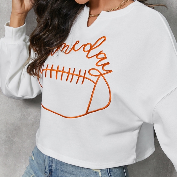 Kelly GAME DAY Graphic Sweatshirt - White - Picture 3 of 4